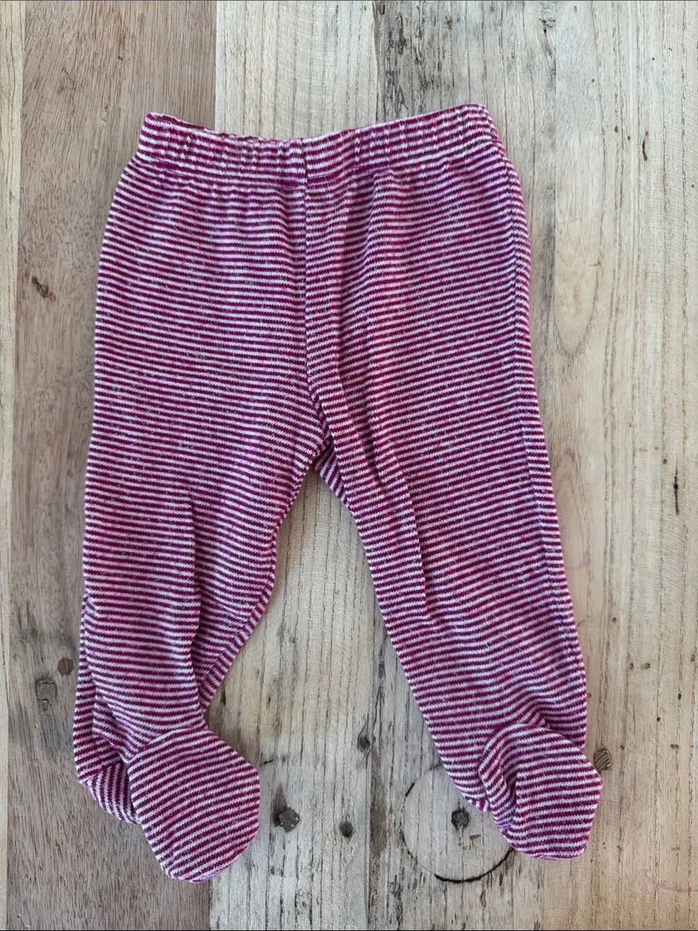 Carter's Pink and White Striped Footed Pants